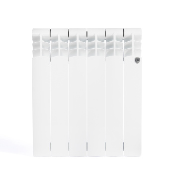 Радиатор алюминиевый 6 секций Royal Thermo Revolution, 500 мм, белый Радиатор алюминиевый 6 секций Royal Thermo Revolution, 500 мм, белый