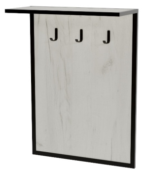 Вешалка ХВОЯ 1 900*270*817мм ДУб ГРЕЙ *1