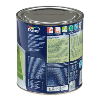 Краска акриловая 0.75 л для пола и лестниц DULUX, база BW, полуглянцевая