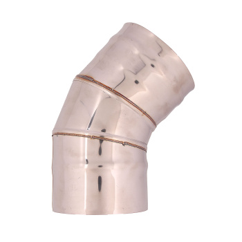 Отвод 135* d.120, 0,5мм нержавейка AISI 430 h=248мм GS *1/10