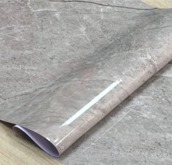 Клеёнка без основы "термо" гладкая "Мрамор серо-беж." шир.0,8м,толщ.0,6мм GW-52287"ТермоКлеёнка"*20