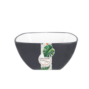 Салатник пластм. "Granite" 2л 205х205мм Серый арт.34705  ("Полимербыт")   *1/7