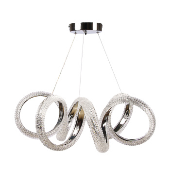 Светильник подвесной светодиодный 9232/140W Chrome 530 мм 3 реж., пульт S=20м2 VERNER LIGHTING *1