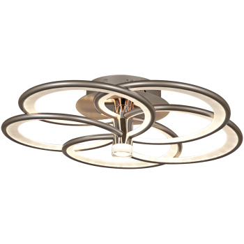 Люстра 09246-0.3-5S Champaign silver LED ПДУ	ПДУ+диммер+управление с телефон 3000-6000К S=26м2    *1