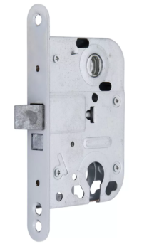 Защелка врезная д/финских дверей п/ручку и цил.механизм ХРОМ L 008 CP Фабрика Замков *1/5/50