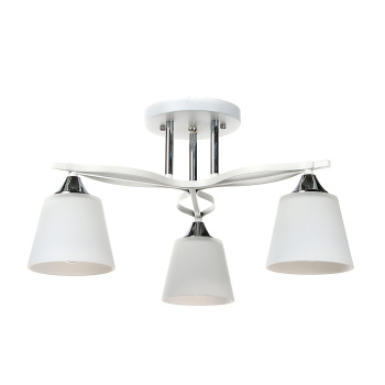 Люстра N6587/3 WT+CR  3*40W E27 220V (d-500; h-250)  VERNER LIGHTING *1