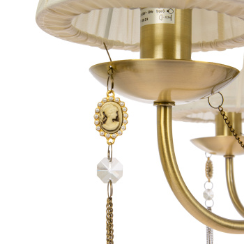 Люстра IL0023-3PSQ-24 AB CASTOR 40Вт Е14 S=18м2  *1