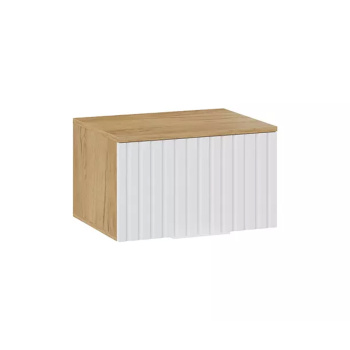 Набор мебели для прихожей ХИЛТОН шкаф настенный 550мм исп.2.1 Дуб крафт золото/белый матовы*1