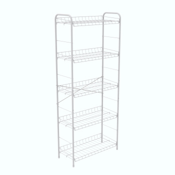 Стеллаж металл. "Ника" выс.1,57м, шир.0,66м, гл.0,28м, 5 полок Серый арт.СПУ2/С (Ижевск) *1