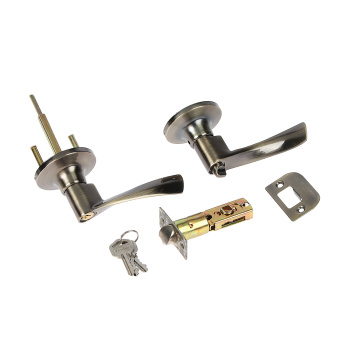 Ручка с защелкой фалевая НОРА-М ISPARUS ЗВ2-01, ключ, фиксатор, цвет бронза