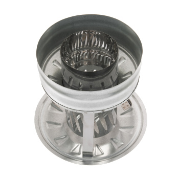 Оголовок с искрогасителем 115х200 нерж./оцинк., 0,5мм 0,5мм, *1/6