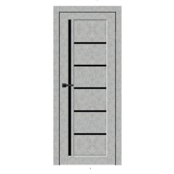 Комплект ЦАРГИ Саппоро Бетон Сильвер 700 мм экошпон (дверь+погонаж+замок+петли)*1