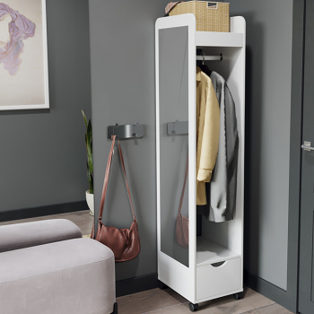 Вешалка комбинированная Лайт Белый глянец *1