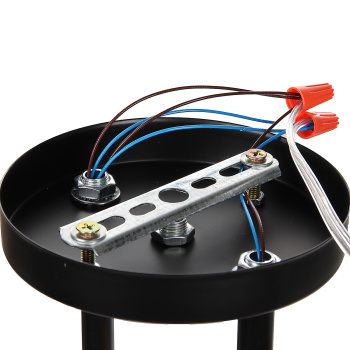 Люстра N6418/3 BK+WOOD 3*40W E27 220V (l-560; w-120; h-270)  VERNER LIGHTING *1