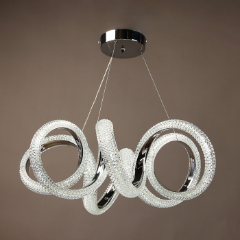 Светильник подвесной светодиодный 9232/140W Chrome 530 мм 3 реж., пульт S=20м2 VERNER LIGHTING *1