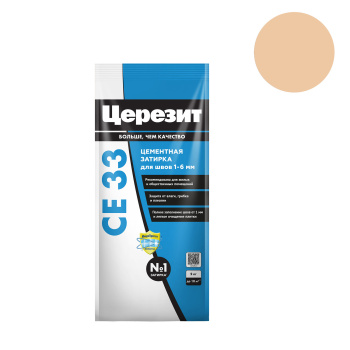 Затирка для швов 2 кг Церезит CE 33, персик