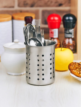 Сушилка для столов.приборов настольная нерж. d100мм, выс.120мм арт.AST-002-ПС-10 "ASTELL" *1/40