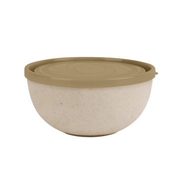 Салатник пластм. "Green Republic" 2,5л d212мм с крышкой Лен PT185511001 ("Plast Team") *1/32