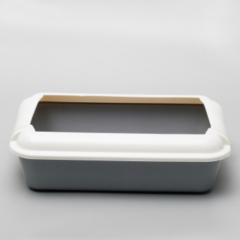 Туалет с бортом, 40 х 10 см, серый 1058040