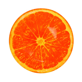 Тарелка стекло "МФК" "Апельсин" глуб. d18см Оранжевый MFK08348 *6/48