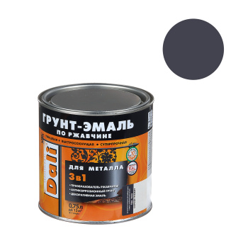 Грунт-эмаль 0.75 л по ржавчине DALI, RAL 7024 графит