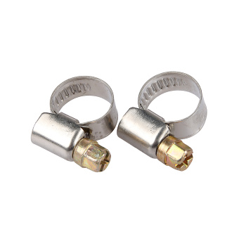 Хомут червячный 08-12мм (1/2") нерж. (2шт) пакет BROZEX *10