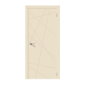 Дверь межкомнатная глухая Сингапур Эмалит кремовый 700 мм Аркада*1