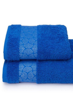 Полотенце махровое 50*90см Modello argento цв.18-4048 синий ПЦ-2601-4852 *5/20 *