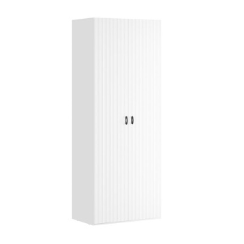 Шкаф 2240*529*870 с 2 дверками Белый жемчуг/белый софт Тиффани ТриЯ*1