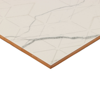 Плитка декоративная Global Tile Siluet, 500х250х9 мм, белый