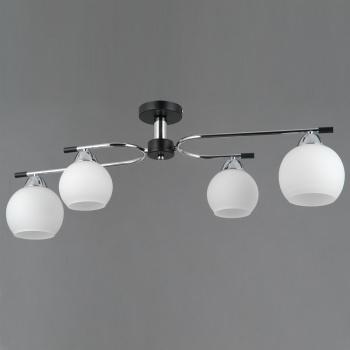 Светильник потолочный IL0638-4CSQ-24 CR BK LIBRA 4*40W E14 S=24м2 *1