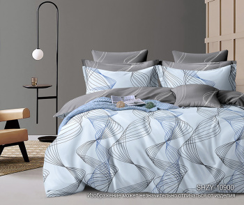 Постельное белье евро сатин Орхидея 10900, наволочки 70*70см - 2шт *1/4