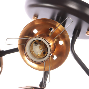 Люстра N5122/4 COFFEE+FGD Е27 4*40Вт ( h=295; d=515) VERNER LIGHTING *1