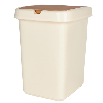 Контейнер д/мусора пластм. с откидной+"плавающей" крышкой 25л "Step" Кофейн.SV4242КФ"Spin Clea" *1/4