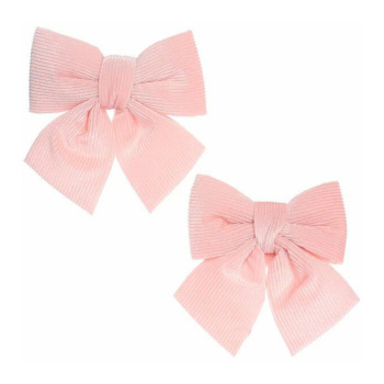 Бант на ёлку "Богема" 12*15 см (набор 2 шт), розовый