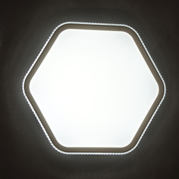 Светильник светодиодный акриловый 420мм 60W 9029 30W*2  white 3 реж., с пультом S=22м2 VERNER LIGHTI