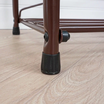 Этажерка "обувница" металл. "Альфа 23с" 2пол+мягк.Сид. ш.0,65м, в.0,48м, гл.0,3м Коричн.ПДОА23СКОР*1