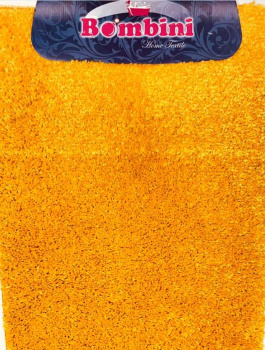 Коврик д/ванной Bombini "Shaggy Soft" Комплект:(50см х 80см) + д/туалета Ярко-Желтый *1/20