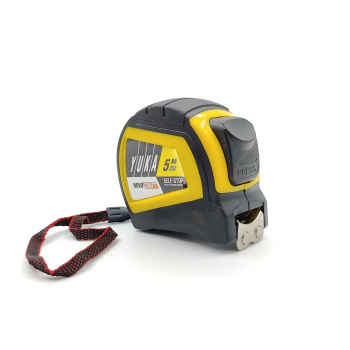 Рулетка  5м х25мм резино-пластик.корпус стальная лента автостоп.магнит артYK00525M Novocraft1/6/120