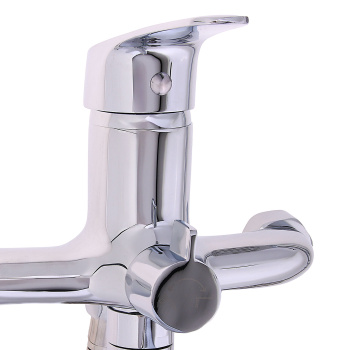 Смеситель для ванны Milardo Simp SIMSB02M02, длинный излив, однорычажный, с лейкой