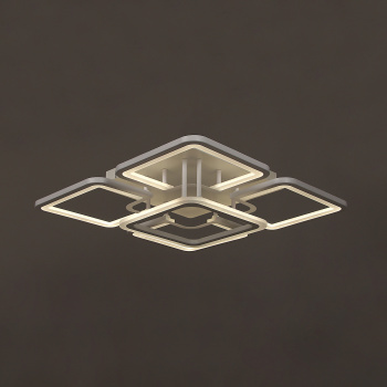 Люстра YH1254/5 WT LED 5*13W LED 3000-6500К (l-510; w-510; h-140) пульт VERNER LIGHTING *1