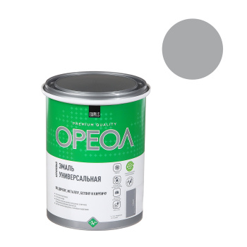 Эмаль акриловая серая 1 кг Ореол *1/6/336