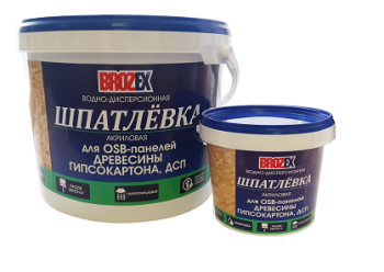 Шпатлевка универсальная для OSB панелей 14 кг BROZEX, акриловая