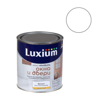 Краска акриловая 0.75 л для окон и дверей DULUX, белая база BW, полуматовая