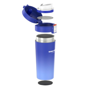 Термос для напитков Биосталь CROSSTOWN, 0.4 л,  с фильтром, небесная лазурь Термос для напитков Биосталь CROSSTOWN, 0.4 л,  с фильтром, небесная лазурь