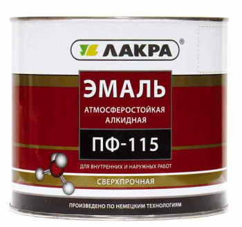 Эмаль ПФ-115 голубая 20 кг Лакра *1/33