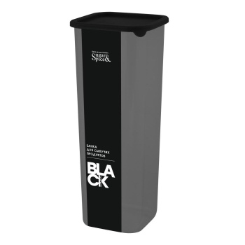 Банка для продуктов пластм. "Black" 1,9л 105x105мм, h265мм SE168610621 "Sugar&Spice" *1/8