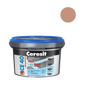 Затирка для швов Церезит CE 40, 2 кг, светло-коричневый