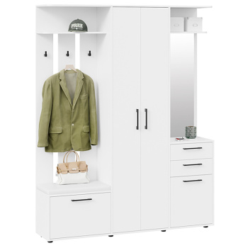 Набор мебели для прихожей ВИТРА Тип 2 Белый ясень *1