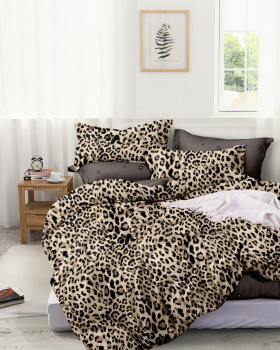 Постельное белье 2сп поплин на резинке Орхидея 24-8-25, наволочки 70*70 - 2шт *1/4